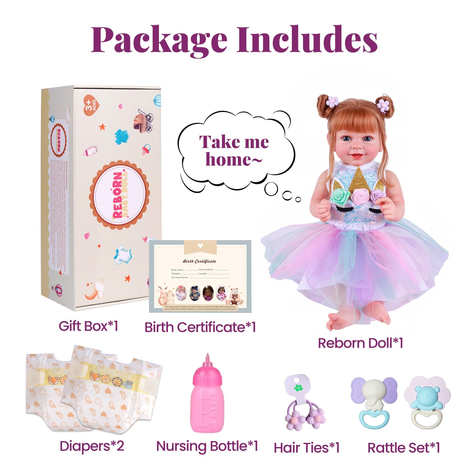 Amazon | BABESIDE ドリンクウォーター&ピーリボーンベビードール - 20
